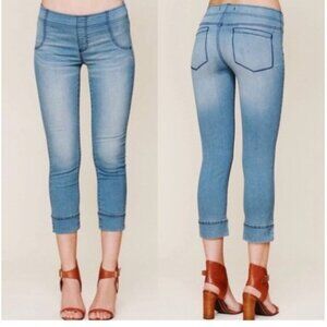 Free People Pull On, Cropped Stretch Pants Sz 26